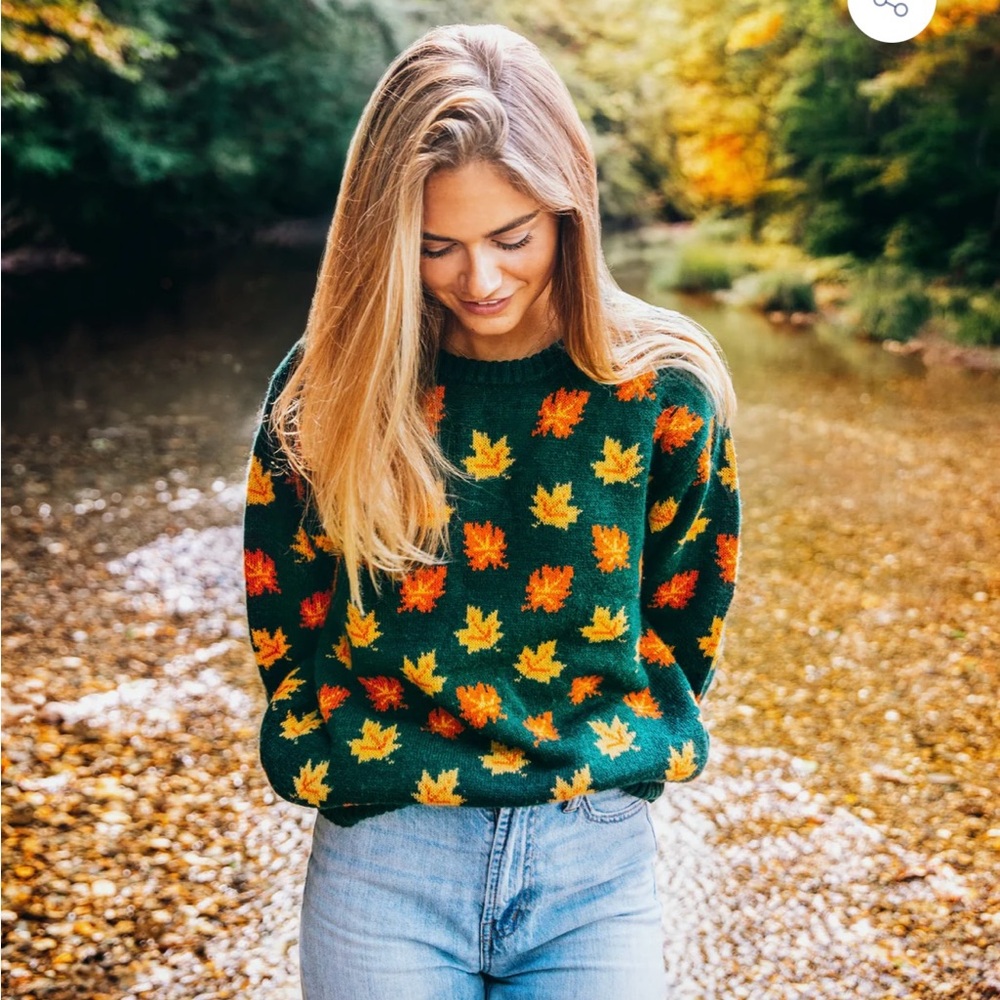 Kiel James Patrick fall Leaves Cozy Cabin Sweater